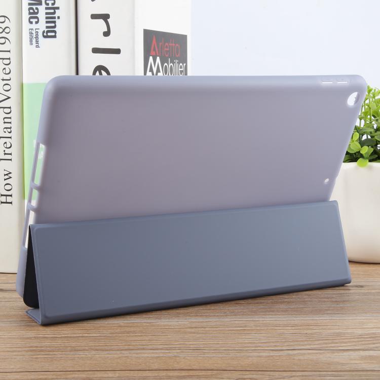 For iPad 10.2 2021 / 2020 / 2019 GEBEI 3-folding Holder Shockproof Flip Leather Tablet Case(Lavender Purple) - free shipping - PMc TechLife - Order now!