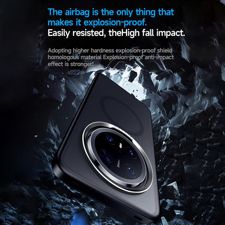 For Huawei Mate 70 Pro / Mate 70 Pro+ SULADA Light Sand MagSafe Magnetic PC Hybrid TPU Phone Case(Grey) - free shipping - PMC TechLife - Order now!