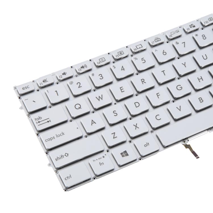 US Version Backlit Laptop Keyboard for Asus UX431 X431 V431 K431 S431 X431FAC UX431U UX431F U4500F(Silver) - Replacement Keyboards by PMc TechLife | Online Shopping South Africa | PMc TechLife | Buy Now Pay Later Mobicred