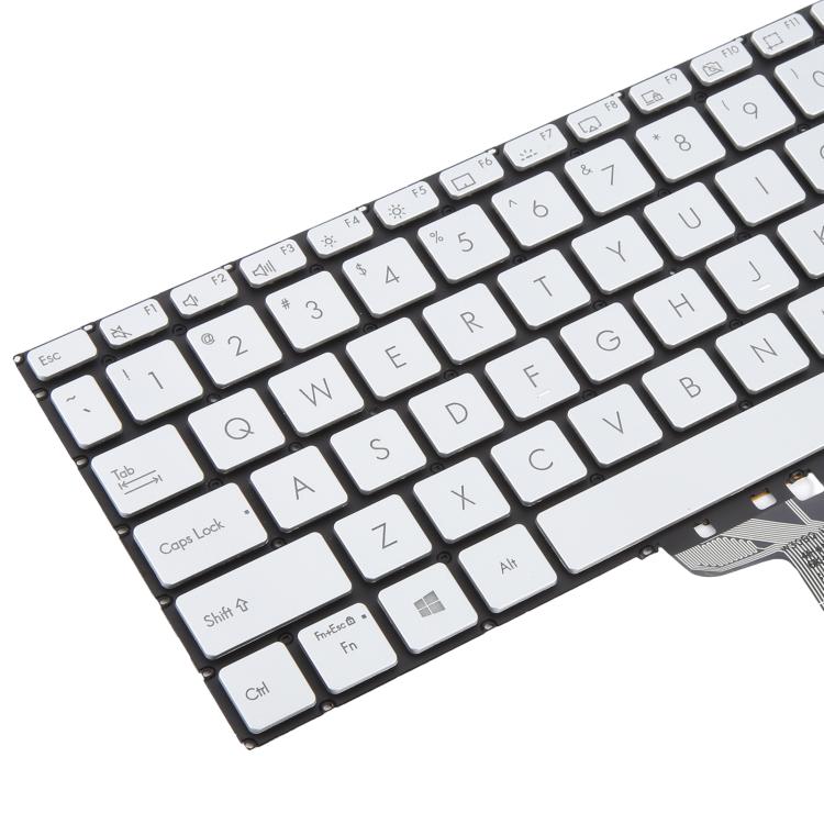 US Version Backlit Laptop Keyboard for Asus VivoBook S14 X421 X421DA X421UA X421EP X421EQ X421JQ X421FP X421FF X421FL(Silver) - Replacement Keyboards by PMc TechLife | Online Shopping South Africa | PMc TechLife | Buy Now Pay Later Mobicred