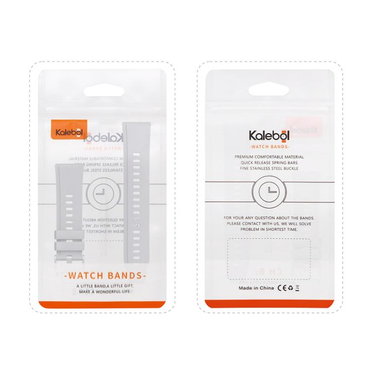 Kalebol 22mm Universal Silicone Watch Strap(Light Grey) - free shipping - PMc TechLife - Order now!