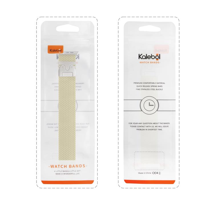 For Apple Watch 42mm / 41mm / 40mm / 38mm Kalebol Wide Umbrella Braided Strap(Midnight Blue) - Watch Bands by Kalebol | Online Shopping South Africa | PMC TechLife | Buy Now Pay Later Mobicred