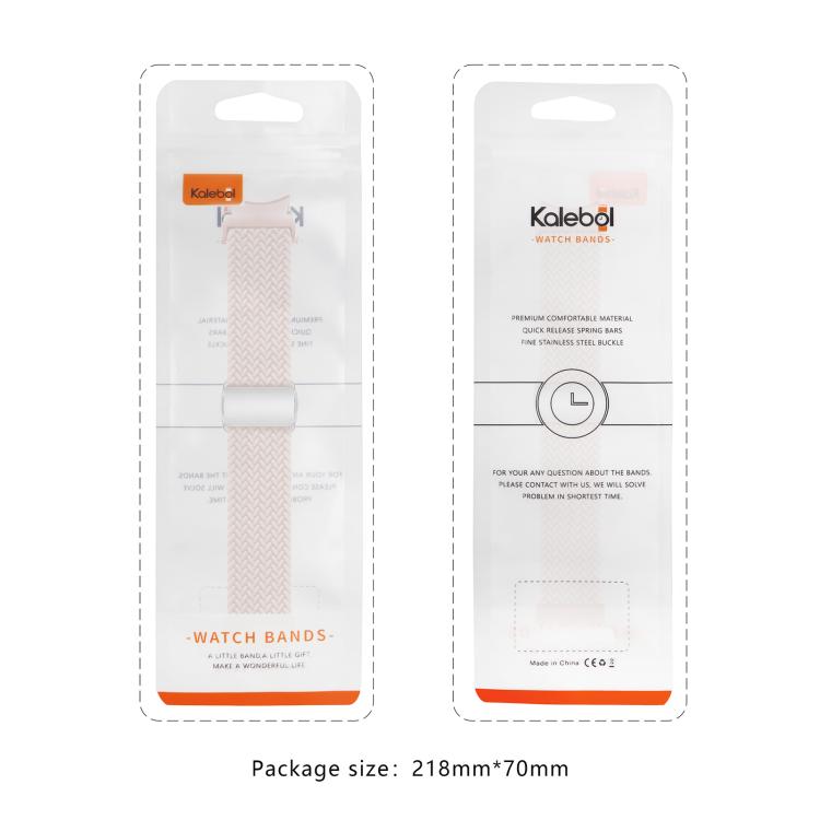 For Samsung Galaxy Watch 5 Pro / 6 / 7 Kalebol Button Braided Loop Magnetic Buckle Watch Band(Black) - free shipping - PMc TechLife - Order now!