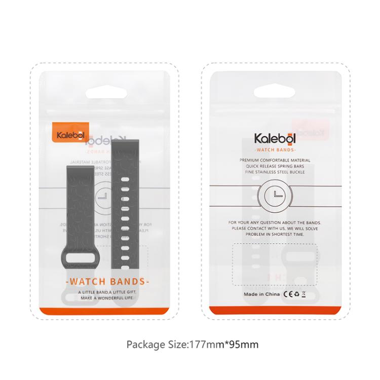 18mm Kalebol Leopard Print Butterfly Buckle Silicone Watch Band(Space Grey) - free shipping - PMc TechLife - Order now!