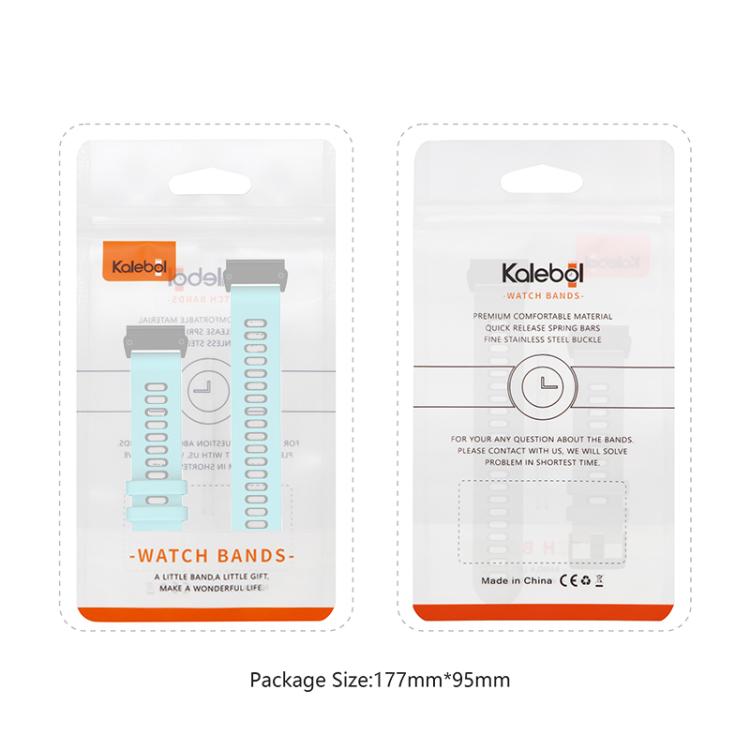 For Garmin QuickFit 26mm Kalebol Two-layer Silicone Watch Band(Red Black) - free shipping - PMc TechLife - Order now!