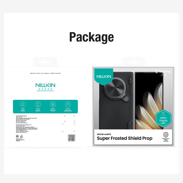 For OPPO Find N5 NILLKIN Frosted Prop PC + TPU MagSafe Magnetic Phone Case(Black) - free shipping - PMc TechLife - Order now!