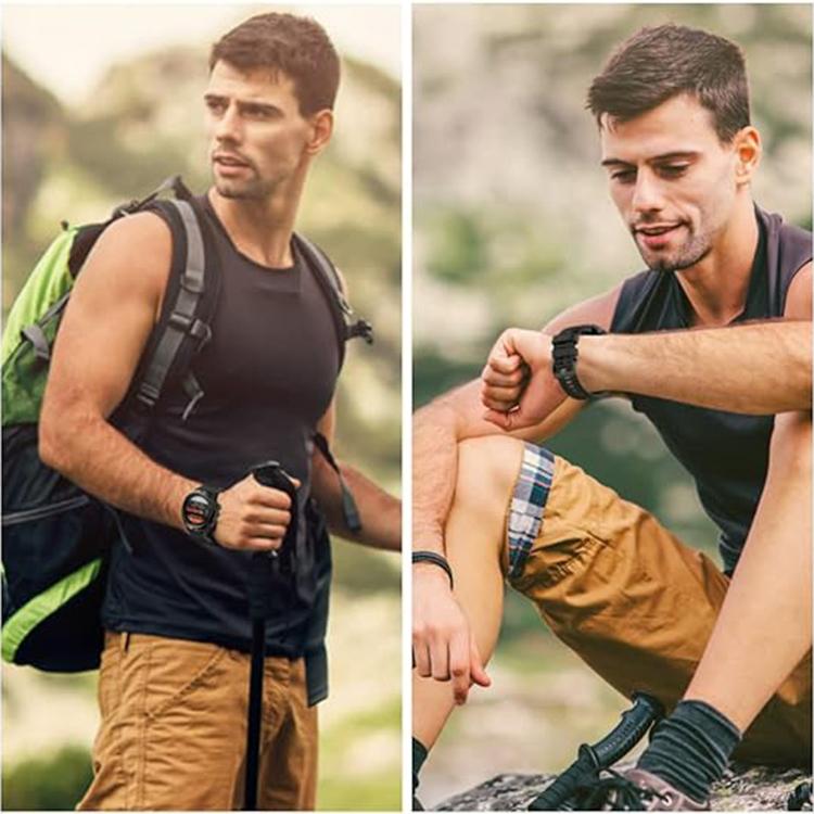 For Garmin QuickFit 26mm Kalebol Ladder Silicone Watch Band(Dark Blue) - free shipping - PMc TechLife - Order now!