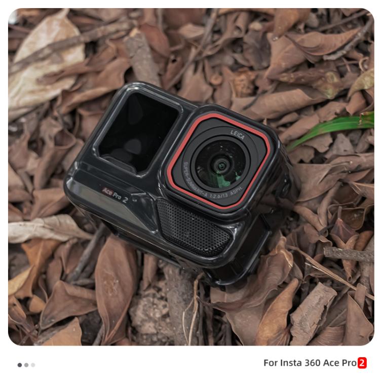 For Insta360 Ace / Ace Pro / Pro 2 Body Soft TPU Protective Case with Lens Cover(Transparent) - free shipping - PMC TechLife - Order now!