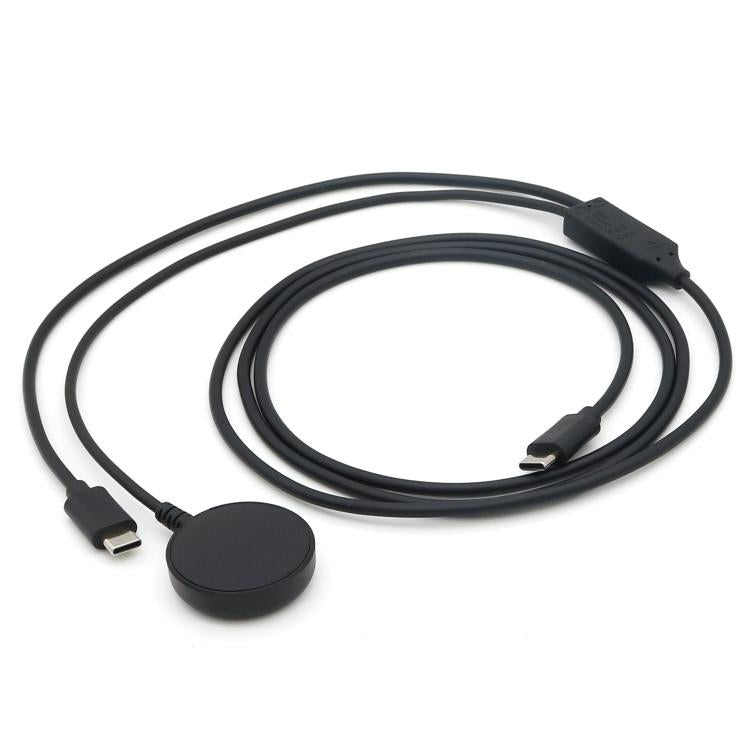 For Samsung Watch Series / Type-C Port Phone 20V 3A 60W 2 in 1 Magnetic Charging Cable, Length: 1.5m(Black) - Charger by PMC TechLife | Online Shopping South Africa | PMC TechLife | Buy Now Pay Later Mobicred