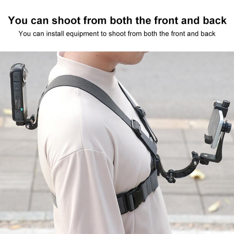 3 in 1 Quick Release Body Mount Belt Chest Strap with Mount & Screw(Grey) - free shipping - PMC TechLife - Order now!
