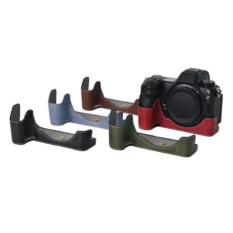 For Nikon Z6III Litchi Texture PU Leather Camera Half Case Base(Black) - free shipping - PMC TechLife - Order now!