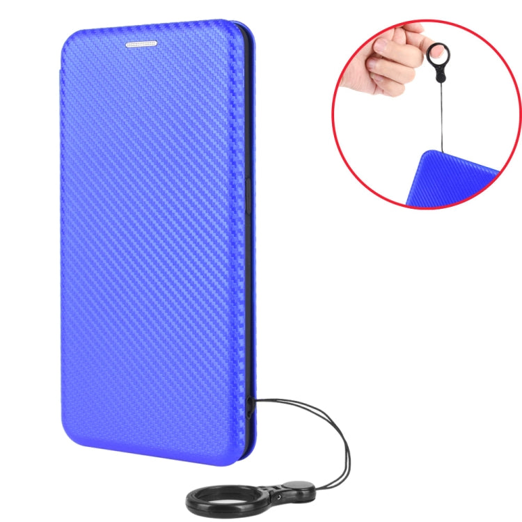 For Ulefone Note 9P Carbon Fiber Texture Horizontal Flip TPU + PC + PU Leather Case with Card Slot & Lanyard(Pink) - Ulefone Cases by PMC Jewellery | Online Shopping South Africa | PMC Jewellery | Buy Now Pay Later Mobicred