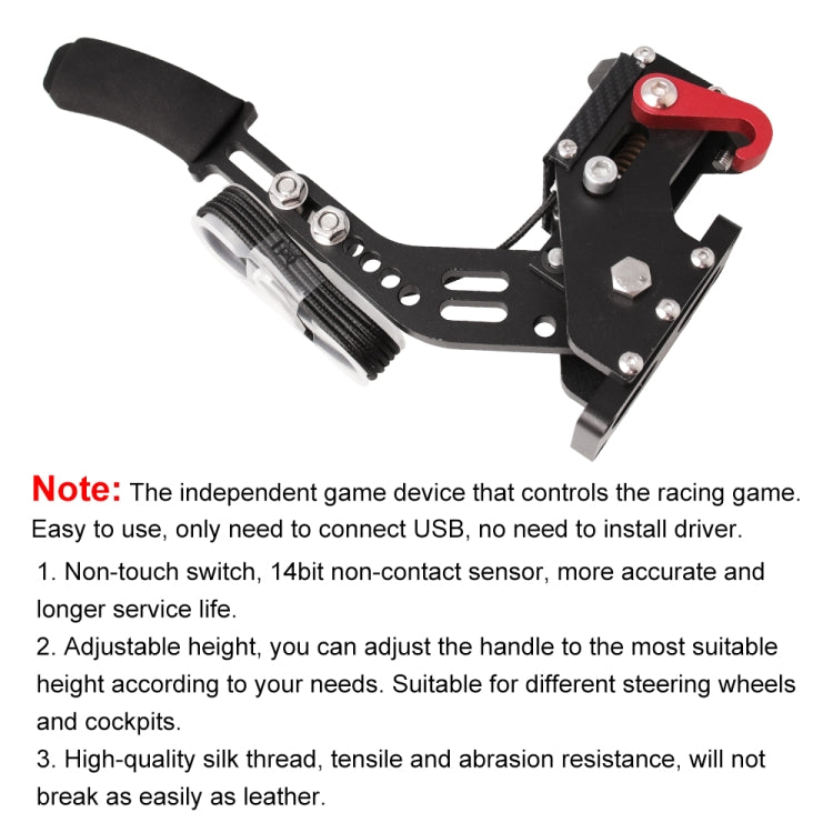 Universal USB Horizontal Drift Rally Racing Handbrake Lever Professional Gaming Peripherals for Racing Games G25/27/29 T500 - free shipping - PMC TechLife - Order now!
