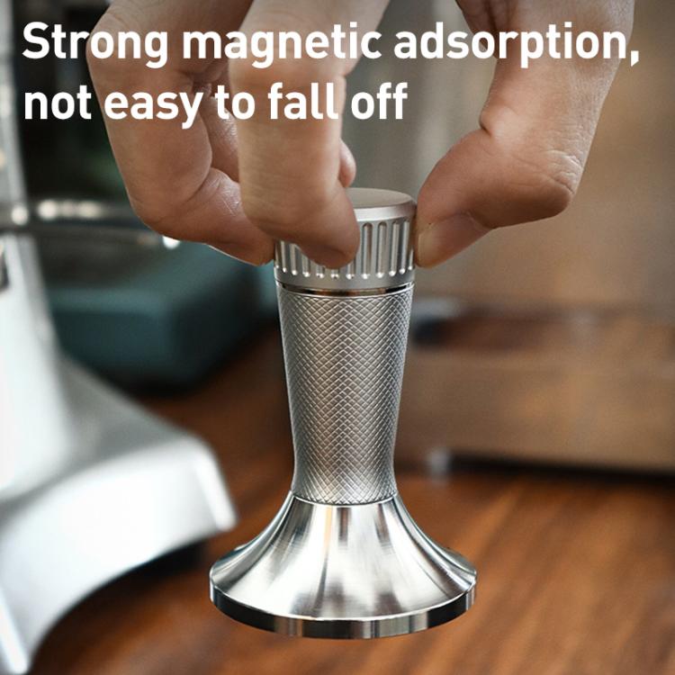 58.3mm Mesh Texture Coffee Powder Pressing Hammer Stainless Steel Cloth Powder(Black) - free shipping - PMC TechLife - Order now!