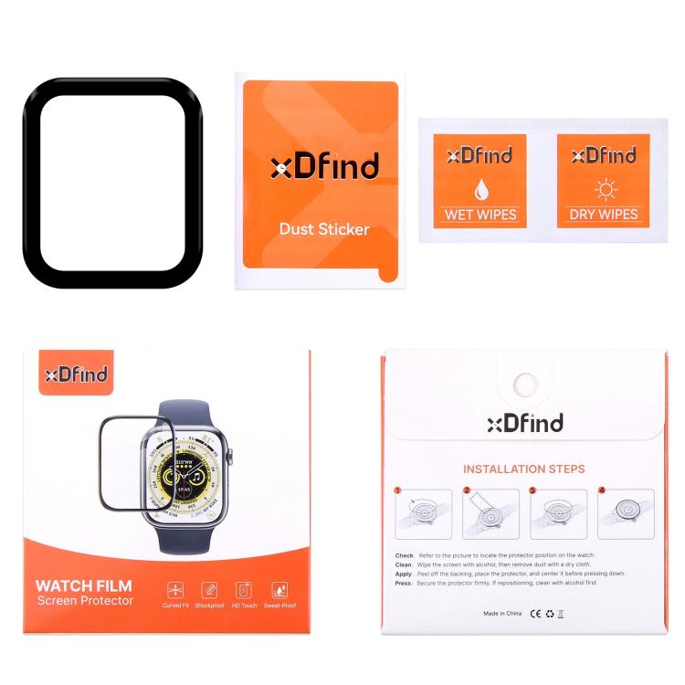 For Apple Watch Series 6&SE&5&4 44mm 2pcs xDfind Curved 3D Composite Material Soft Film Screen Protector - free shipping - PMc TechLife - Order now!
