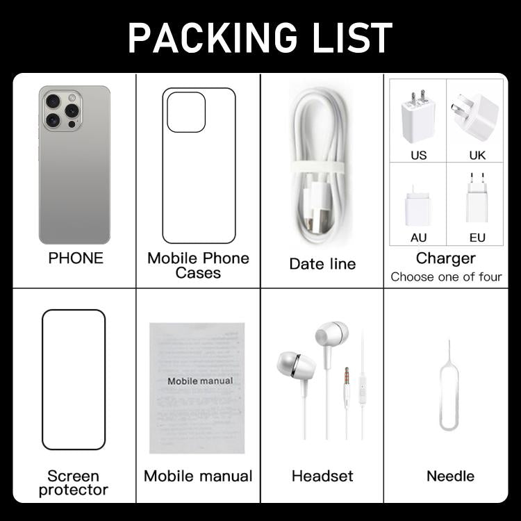 I16 Pro Max / ZPT93, 2GB+16GB, 6.26 inch Android 8.1 MTK6737 Quad Core, Network: 4G, Dual SIM, Plug:UK Plug(White) - free shipping - PMc TechLife - Order now!