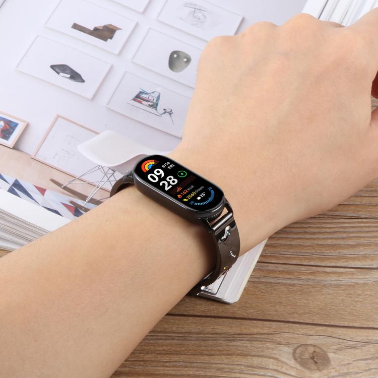 For Xiaomi Smart Band 9 / 8 Diamond Quick Release Chain Bracelet Metal Watch Band(Silver) - free shipping - PMC TechLife - Order now!