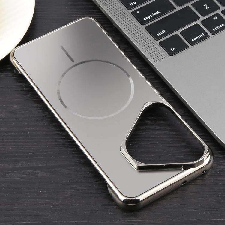 For Huawei Pura 70 Electroplating Frameless Frosted Anti-Glare PC MagSafe Phone Case(Titanium Gray) - free shipping - PMC TechLife - Order now!