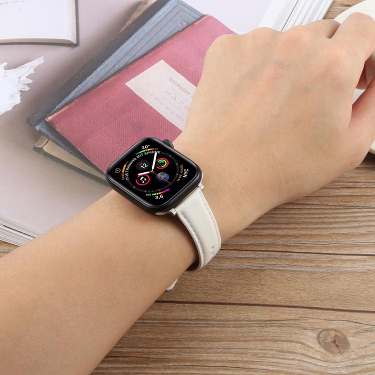 For Apple Watch 42mm / 41mm / 40mm / 38mm Silk Microfiber Leather Watch Band(Pink) - Watch Bands by PMC TechLife | Online Shopping South Africa | PMC TechLife | Buy Now Pay Later Mobicred