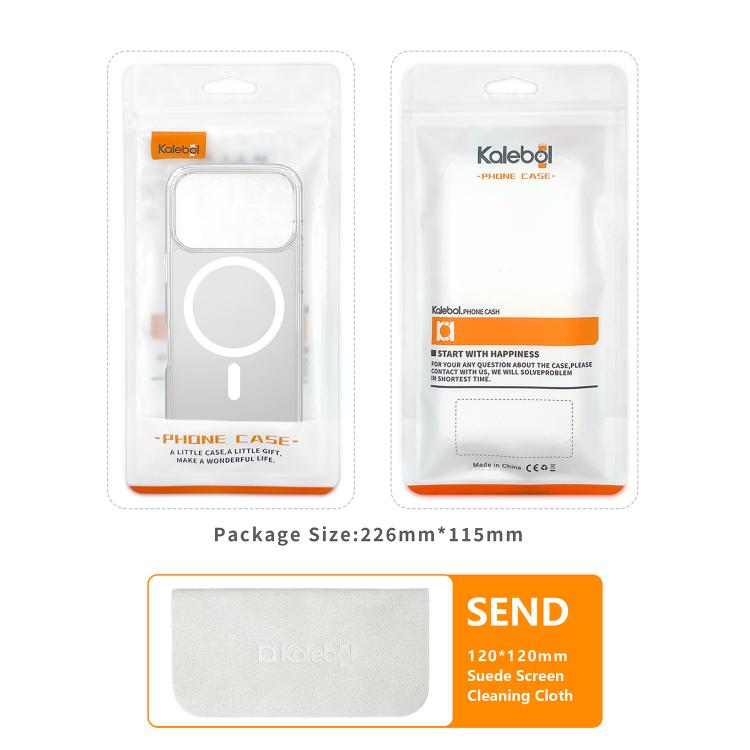 For iPhone 17 Kalebol Metal Lens Frame MagSafe Frosted PC Phone Case(Black) - free shipping - PMC TechLife - Order now!