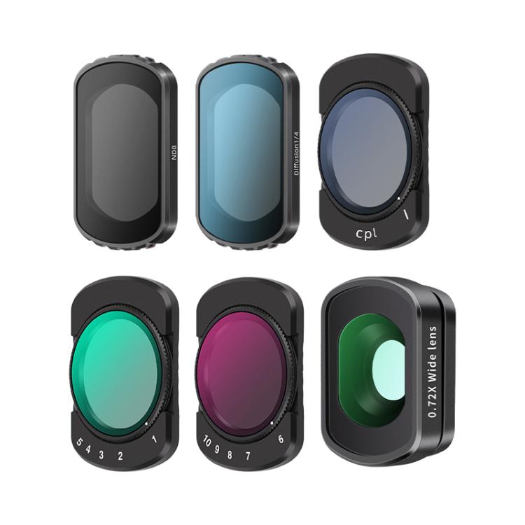 For DJI Osmo Pocket 3 Camera Lens Filter, Filter:0.72X Wide Lens - free shipping - PMC TechLife - Order now!