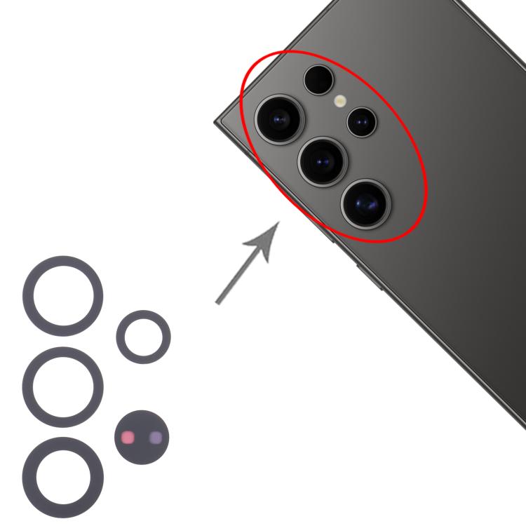 For Samsung Galaxy S24 Ultra SM-S928B 10set Back Camera Lens - free shipping - PMC TechLife - Order now!