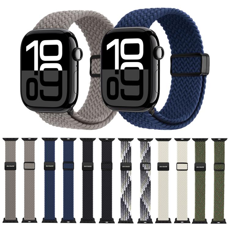 For Apple Watch 42 / 44 / 45 / 46 / 49mm DUX DUCIS Mixture Ultra Series Magnetic Buckle Nylon Braided Strap(Midnight) - free shipping - PMC TechLife - Order now!