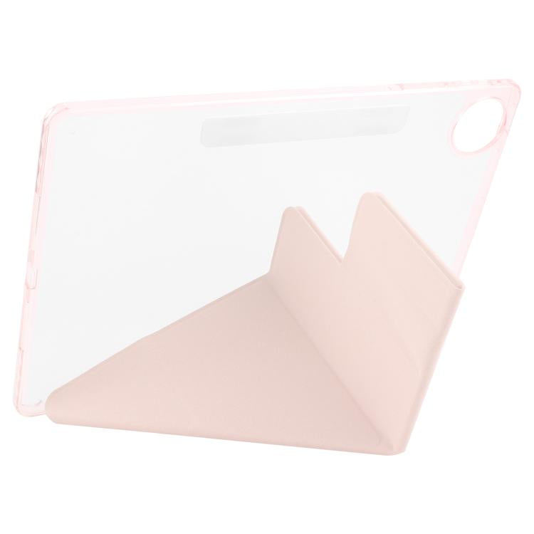 For Huawei MatePad Pro 12.2 2024 Magnetic Detachable Dual-Clasp Acrylic Deformation Leather Tablet Case(Pink) - free shipping - PMC TechLife - Order now!