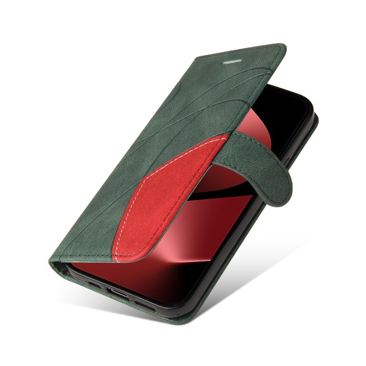 For Huawei Pura 80 Pro 5G Dual-color Splicing Flip Leather Phone Case(Green) - free shipping - PMC TechLife - Order now!