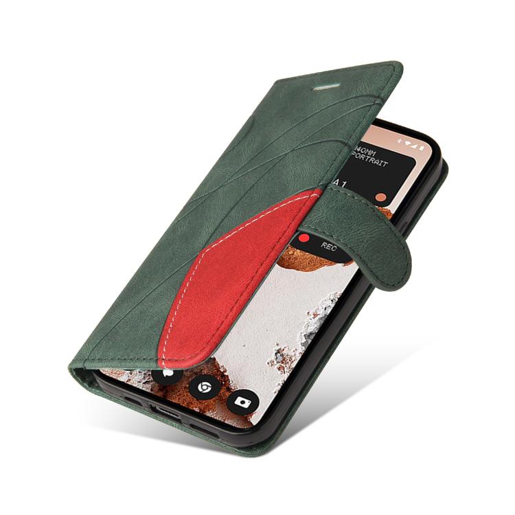 For Nothing CMF Phone 2 Pro Dual-color Splicing Flip Leather Phone Case(Green) - free shipping - PMC TechLife - Order now!