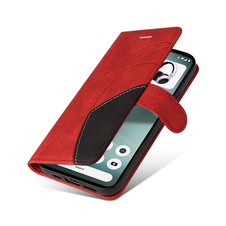 For Nothing Phone 3 Dual-color Splicing Flip Leather Phone Case(Red) - free shipping - PMC TechLife - Order now!