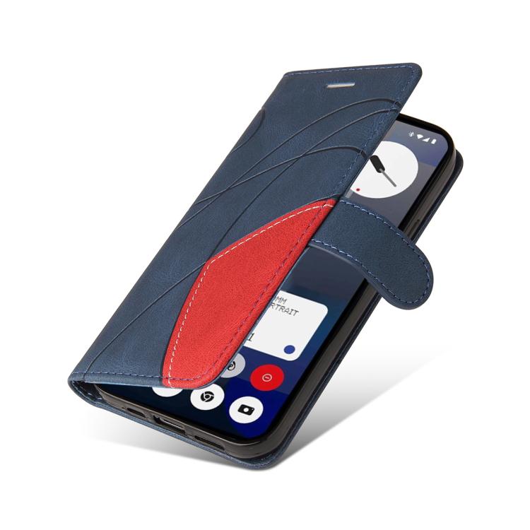 For Nothing Phone 3A Dual-color Splicing Flip Leather Phone Case(Blue) - free shipping - PMC TechLife - Order now!
