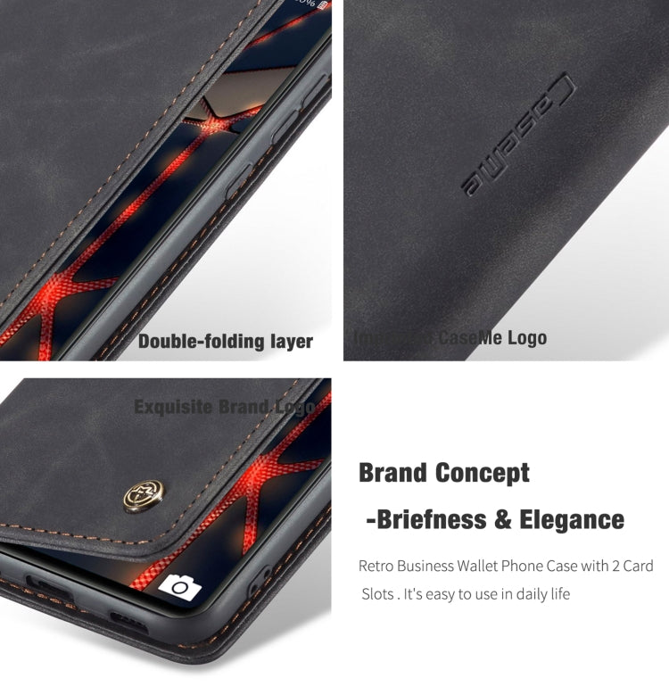 For Samsung Galaxy S20 FE CaseMe 013 Multifunctional Horizontal Flip Leather Case with Holder & Card Slot & Wallet(Black) - free shipping - PMC TechLife - Order now!