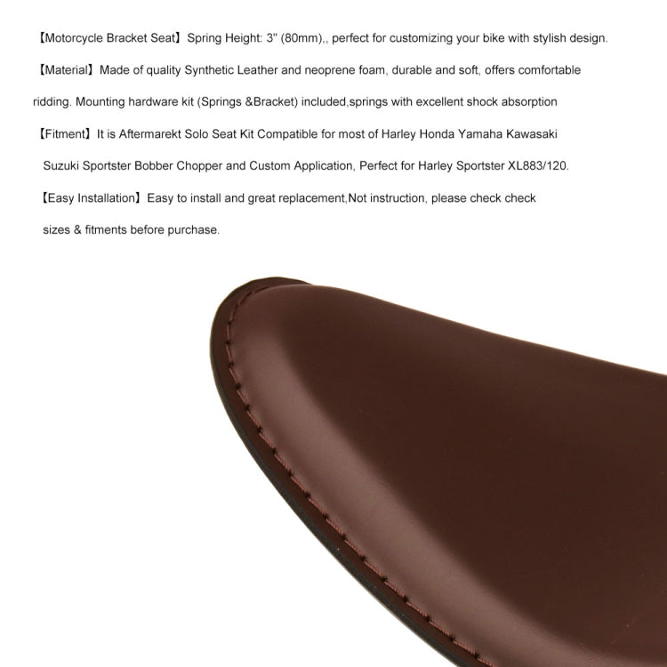 Motorcycle Seat Springs Mounting Bracket Kit(Brown) - Seat Covers by PMC TechLife | Online Shopping South Africa | PMC TechLife | Buy Now Pay Later Mobicred