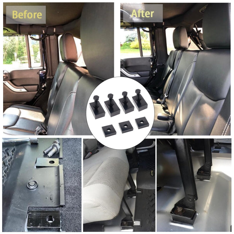 Car Rear Seat Adjuster Switch Seat Recline Kit Seat Spacers for Jeep Wrangler - Car Switches by PMC TechLife | Online Shopping South Africa | PMC TechLife | Buy Now Pay Later Mobicred