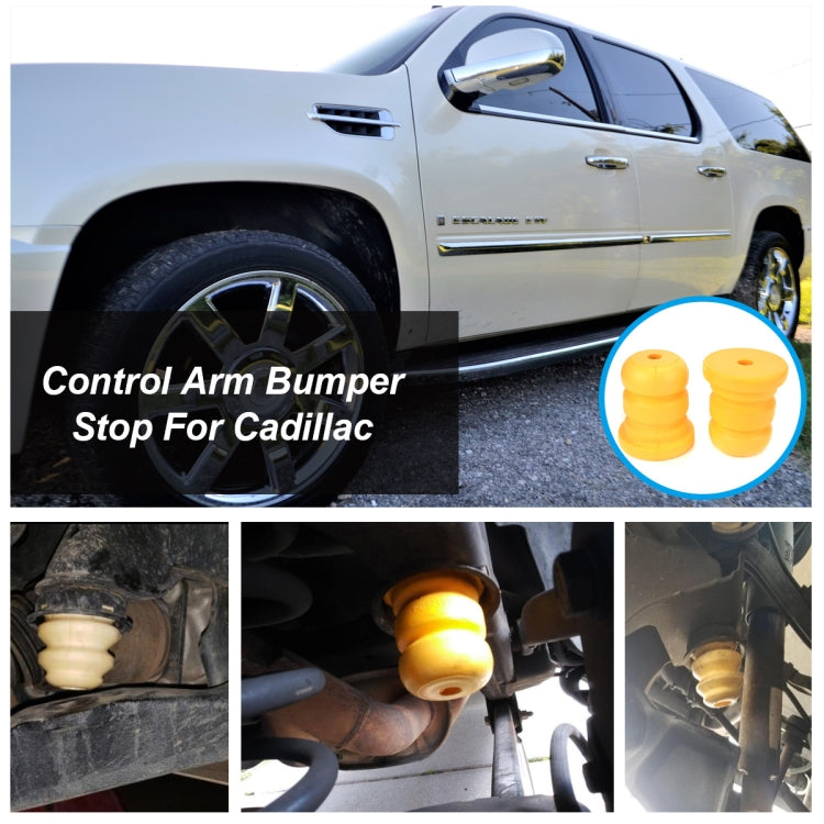 2 PCS Car Polyurethane Rear Shock Absorber 15039397 for Cadillac / Chevrolet - Steering System by PMC TechLife | Online Shopping South Africa | PMC TechLife | Buy Now Pay Later Mobicred