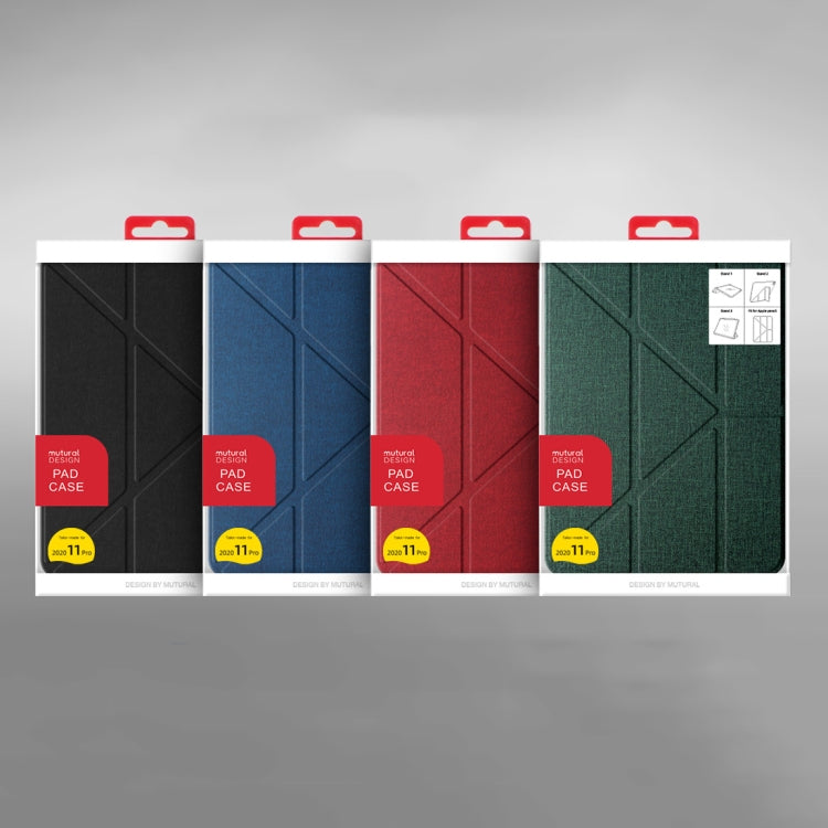 Mutural Multi-fold Smart Leather Tablet Case For iPad Air 2022 / 2020 10.9(Black) - free shipping - PMc TechLife - Order now!