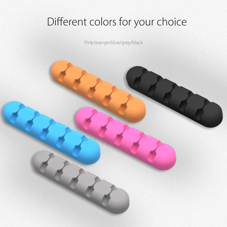 ORICO CBS5 Silicone Material Desktop Cable Manager Winder Fixer, Size: 9.6*2*1.2cm(Orange) - free shipping - PMC Jewellery - Order now!