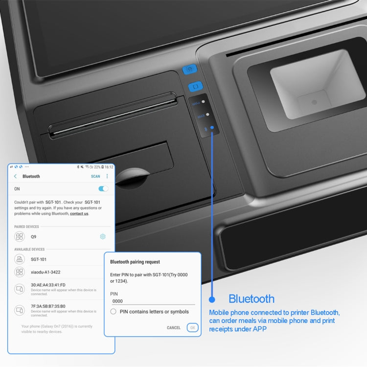 SGT-101W 10.1 inch Capacitive Touch Screen Cash Register, Intel J1900 Quad Core 2.0GHz, 4GB+64GB, UK Plug - free shipping - PMc TechLife - Order now!