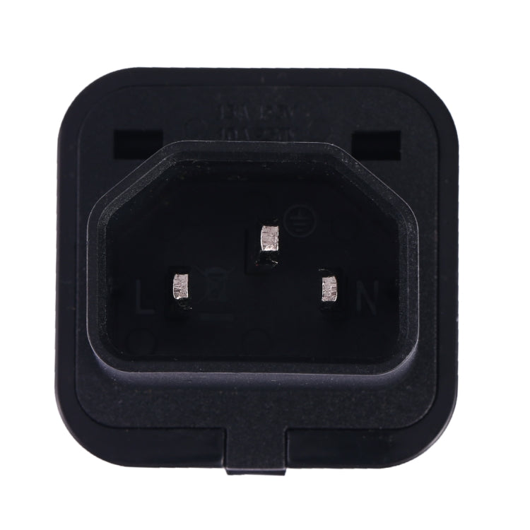 Portable Universal Socket to C14 Male Plug UPS PDU APC Computer Server Power Adapter Travel Charger (Black) - Plug Adaptor by PMC TechLife | Online Shopping South Africa | PMC TechLife