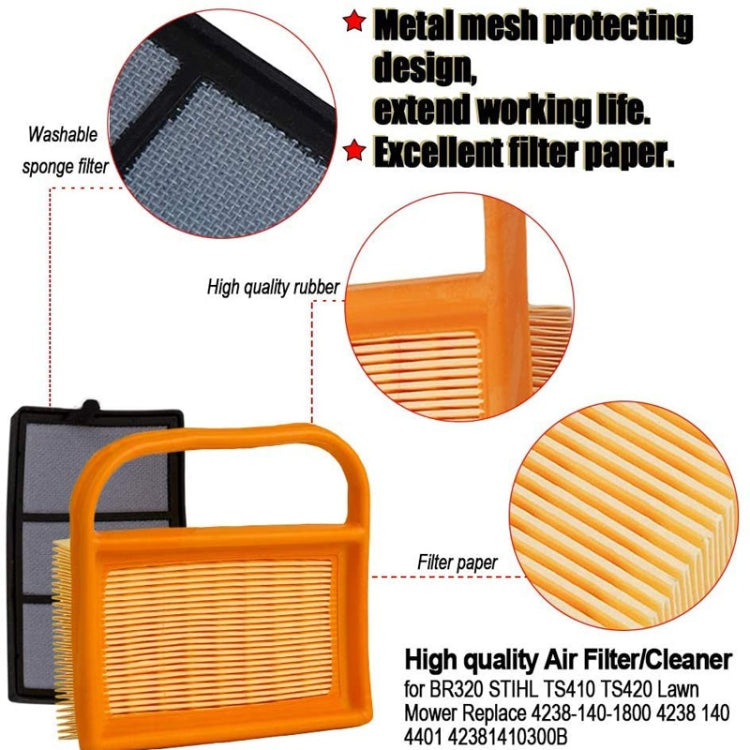 Air Filter Cleaner for Stihl TS410 420 480 500i Concrete Cutoff Chop Saw Replace 4238 141 0300 Stens 605-555 Rotary 12716 - Lawn Mower, Saws & Accessories by PMc TechLife | Online Shopping South Africa | PMc TechLife | Buy Now Pay Later Mobicred