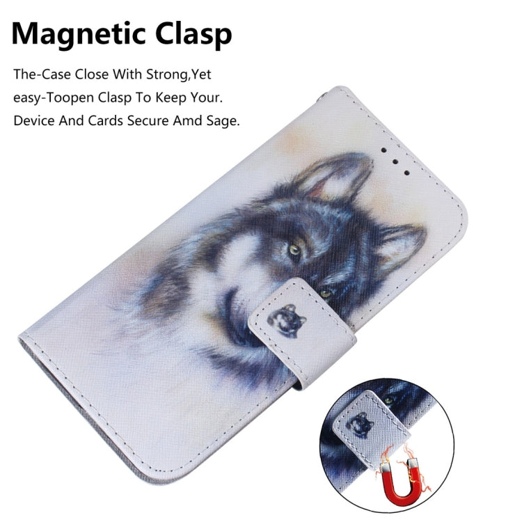 White Wolf Pattern Coloured Drawing Horizontal Flip Leather Case for Huawei Mate 20 Pro, with Holder & Card Slots & Wallet - Huawei Cases by PMC TechLife | Online Shopping South Africa | PMC TechLife