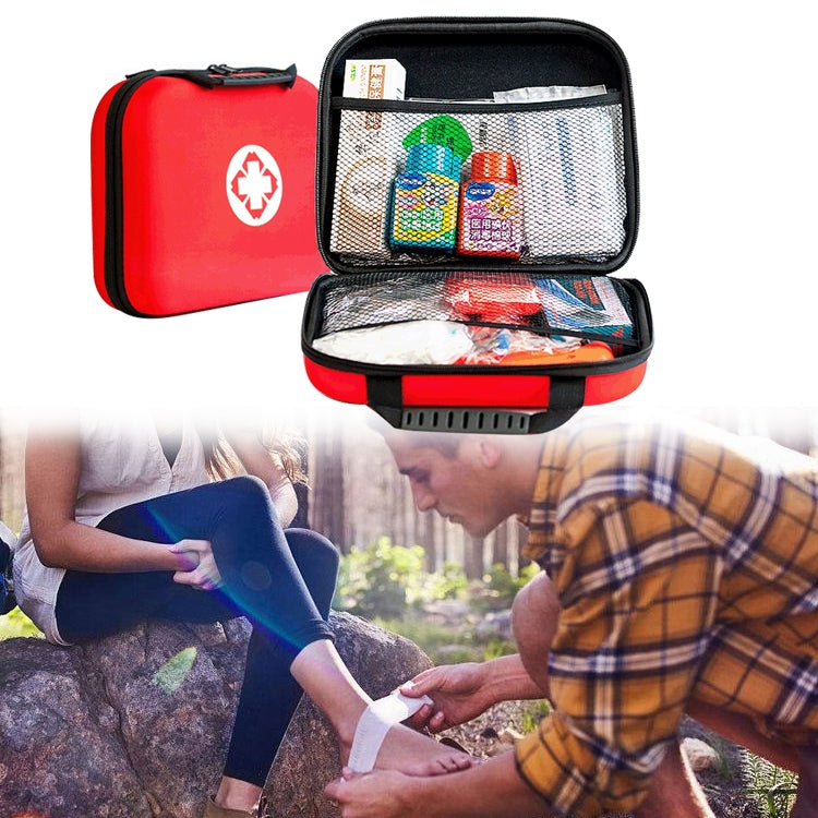 EVA Portable Car Home Outdoor Emergency Supplies Kit Survival Rescue Box(Red) - free shipping - PMC TechLife - Order now!