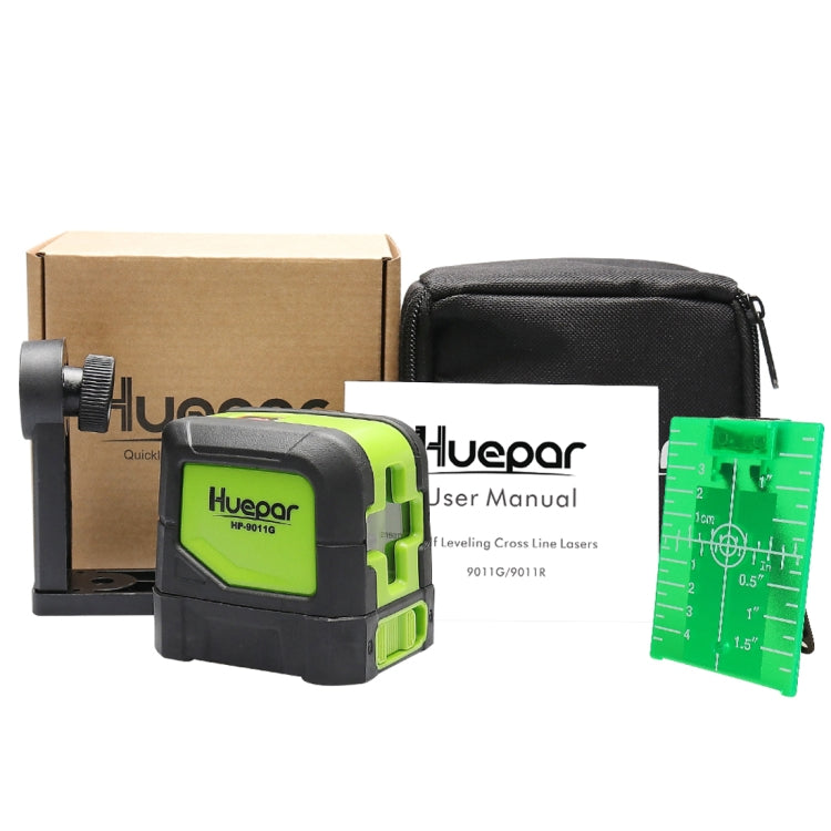 9011G 1V1H 15mW 2 Line Green Beam Laser Level Covering Walls and Floors(Green) - Laser Rangefinder by PMC TechLife | Online Shopping South Africa | PMC TechLife | Buy Now Pay Later Mobicred