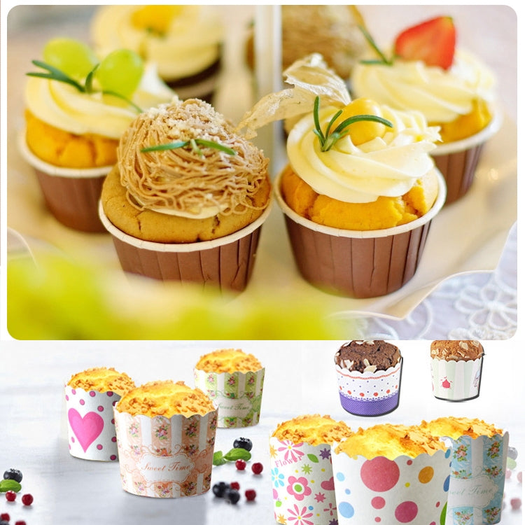 50pcs / Pack Round Lamination Cake Cup Muffin Cases Chocolate Cupcake Liner Baking Cup, Size: 5 x 3.8 x 3cm (Green) - Food Molds by PMC TechLife | Online Shopping South Africa | PMC TechLife | Buy Now Pay Later Mobicred