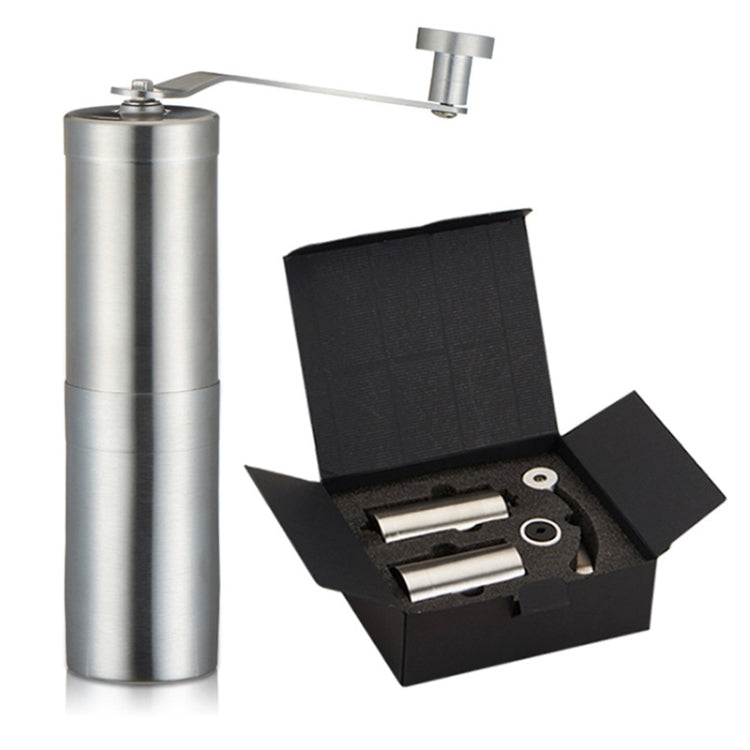 Portable Conical Burr Mill Manual Stainless Steel Bean Pepper Hand Crank Coffee Grinder, Gift Box Package - Coffee Machine & Accessories by PMC TechLife | Online Shopping South Africa | PMC TechLife | Buy Now Pay Later Mobicred