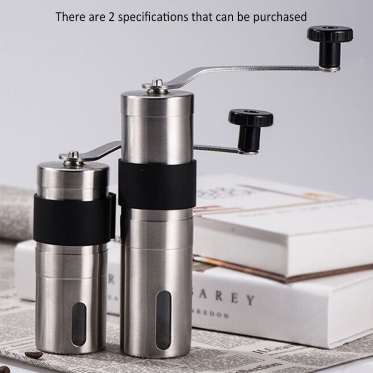 Portable Conical Burr Mill Manual Stainless Steel Hand Crank Coffee Bean Grinder with Silicone Ring, Capacity: 40g - Coffee Tools by PMC TechLife | Online Shopping South Africa | PMC TechLife | Buy Now Pay Later Mobicred