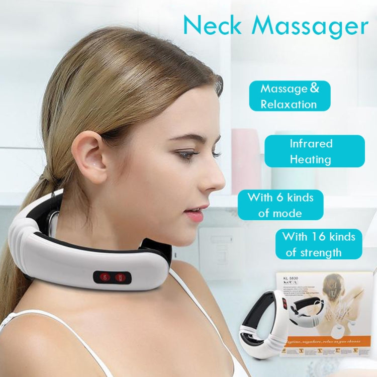 Household Electric Pulse Shock Neck Massager Intelligent Body Massager, Battery Powered (Not Include Battery) - free shipping - PMC TechLife - Order now!