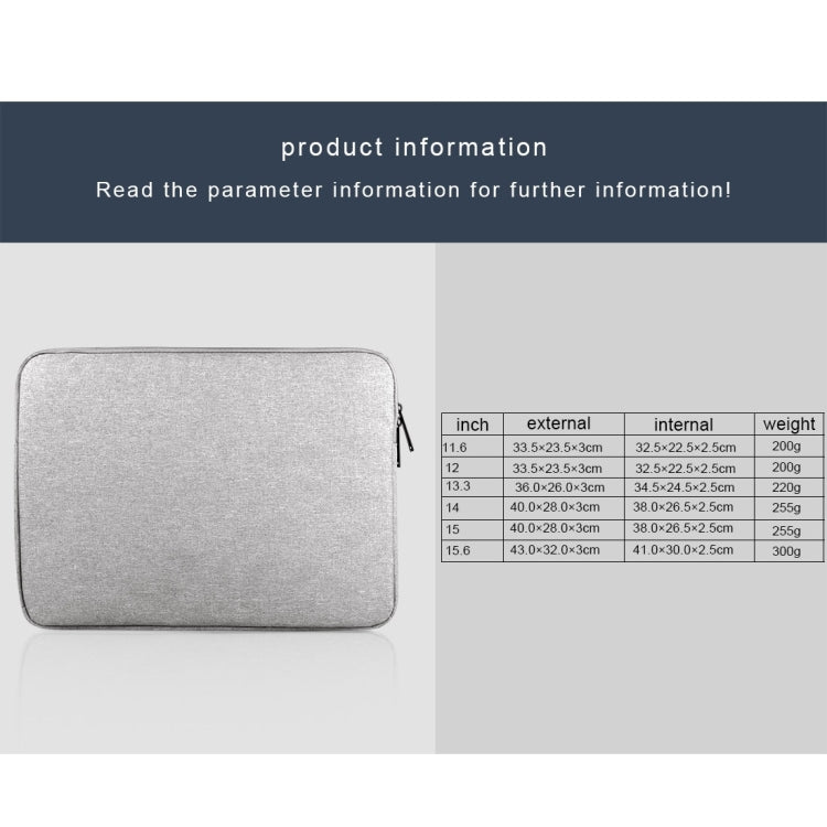 For 14 -15.4 inch Universal Oxford Cloth Business Inner Package Laptop Tablet Bag(Dark Gray) - 14.1 inch by PMC TechLife | Online Shopping South Africa | PMC TechLife | Buy Now Pay Later Mobicred