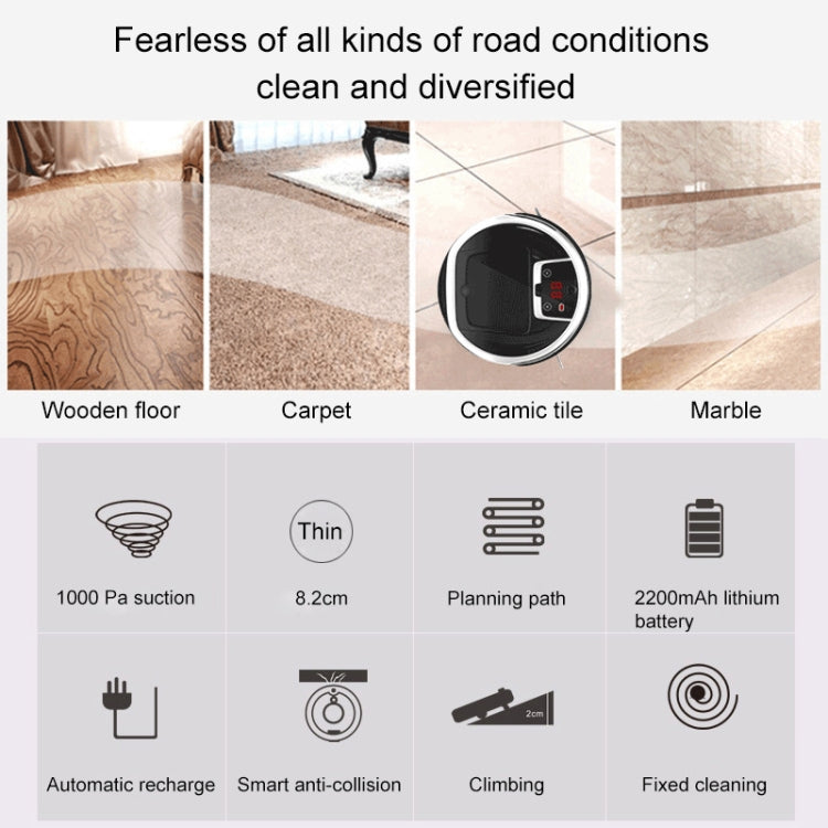 FD-3RSW(IIB)CS 1000Pa Large Suction Smart Household Vacuum Cleaner Clean Robot - Robot Vacuum Cleaner by PMC TechLife | Online Shopping South Africa | PMC TechLife | Buy Now Pay Later Mobicred